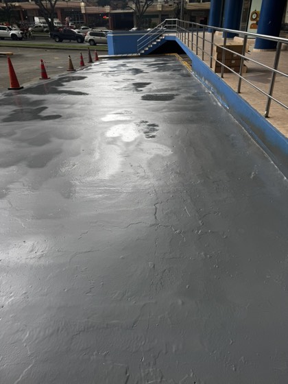 Superficie terminada y transitable